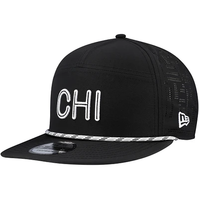 Men's New Era Black Chicago Bears Hydro 5-Panel 9FIFTY Snapback Hat