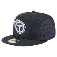 Men's New Era Black Tennessee Titans Geo 59FIFTY Fitted Hat