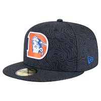 Men's New Era Black Denver Broncos Geo 59FIFTY Fitted Hat