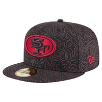 Men's New Era Black San Francisco 49ers Geo 59FIFTY Fitted Hat