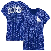 Youth  Royal Los Angeles Dodgers V-Neck Sequin Dress