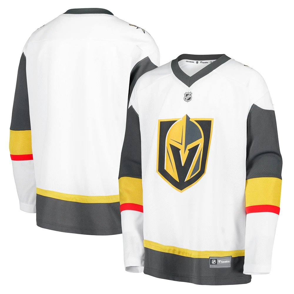 Youth Fanatics White Vegas Golden Knights Away Replica Blank Jersey