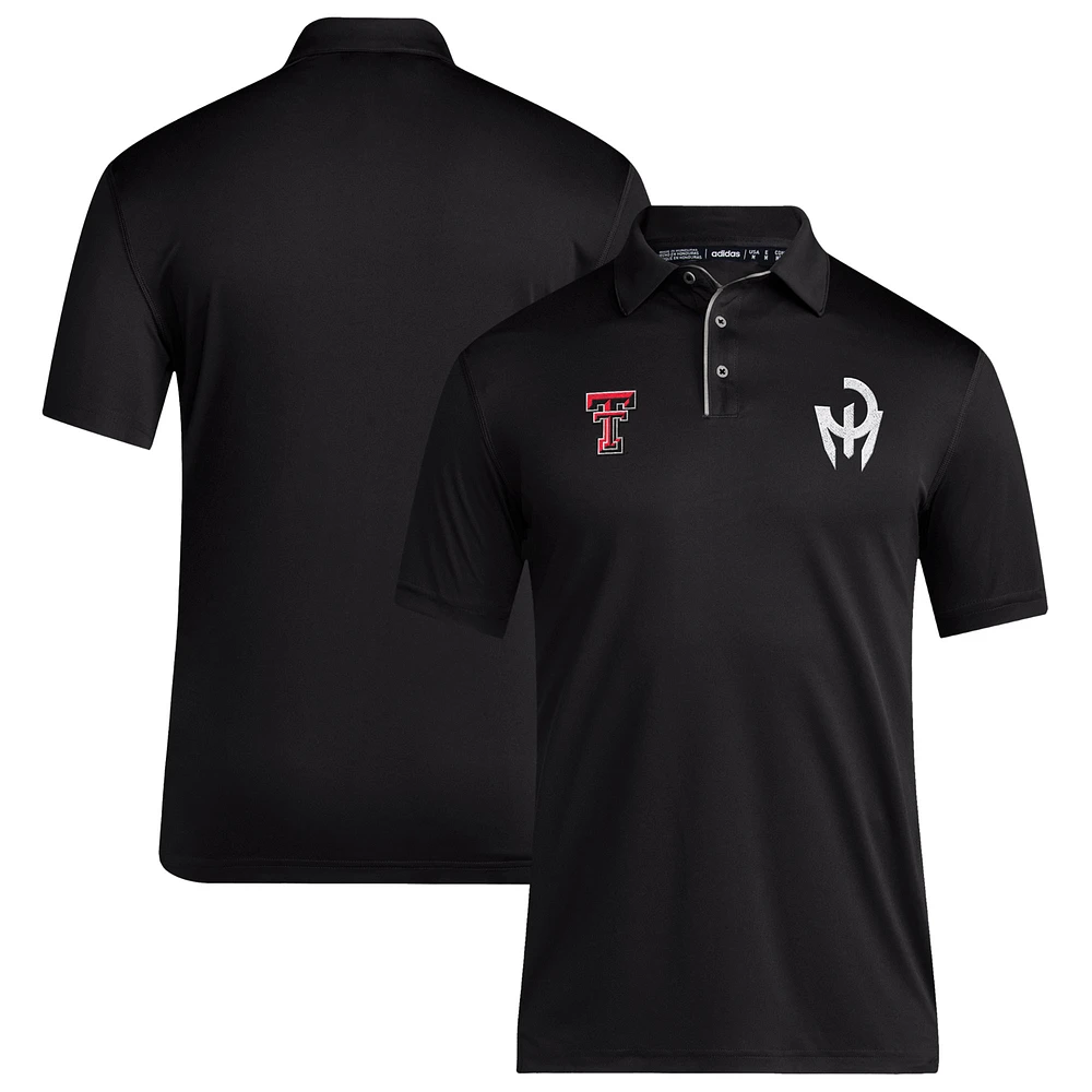 Men's Mahomes Black Texas Tech Red Raiders  Gladiator Polo