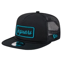 Men's New Era Black Jacksonville Jaguars Forum Trucker 9FIFTY Snapback Hat