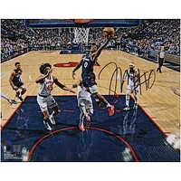 Tyrese Maxey Philadelphia 76ers Autographed 16" x 20" Driving to the Basket Photograph
