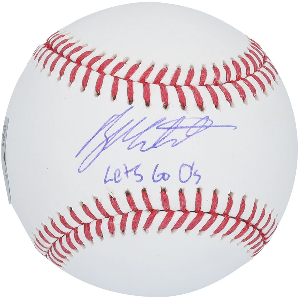 Ryan Mountcastle Baltimore Orioles Autographed Baseball with "Let's Go O's" Inscription