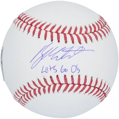 Ryan Mountcastle Baltimore Orioles Autographed Baseball with "Let's Go O's" Inscription