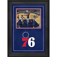 Tyrese Maxey Philadelphia 76ers Autographed Deluxe Framed 8" x 10" Driving to the Basket Photograph