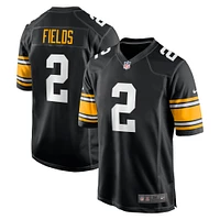 Men's Nike Justin Fields Black Pittsburgh Steelers  Alternate Game Jersey