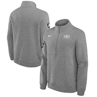 Men's Nike Gray Army Black Knights 2024 Rivalry Collection Club Fleece Half-Zip Top