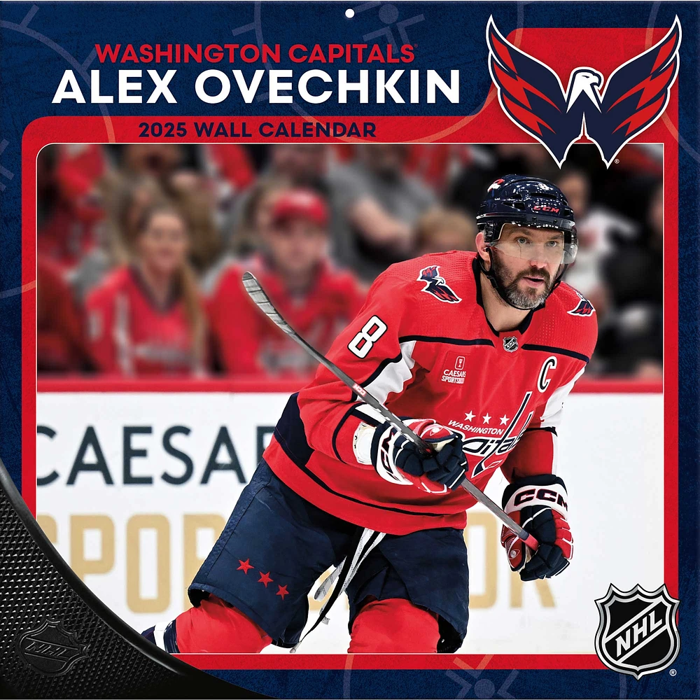 Alexander Ovechkin Washington Capitals 2025 12" x 12" Player Wall Calendar