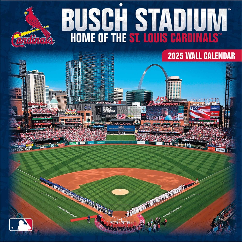 St. Louis Cardinals 2025 12" x 12" Stadium Wall Calendar