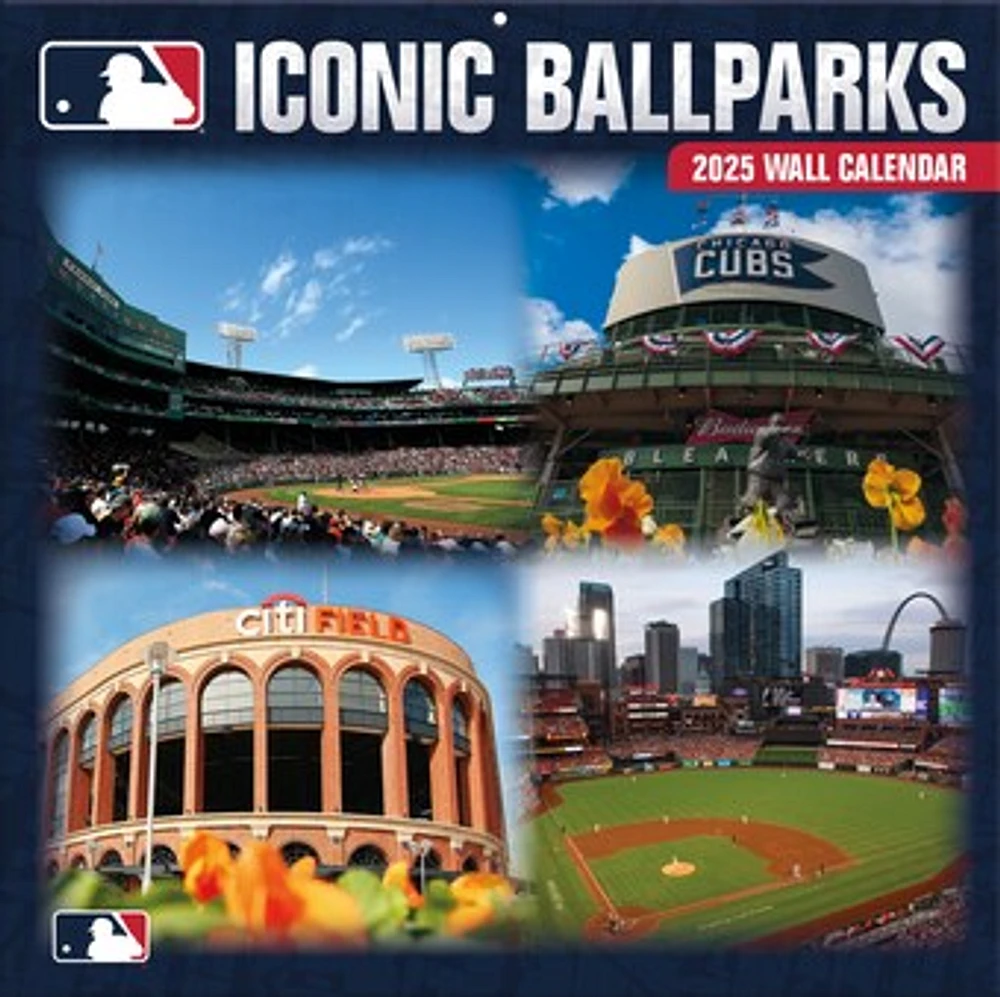 MLB 2025 12" x 12" Stadium Wall Calendar