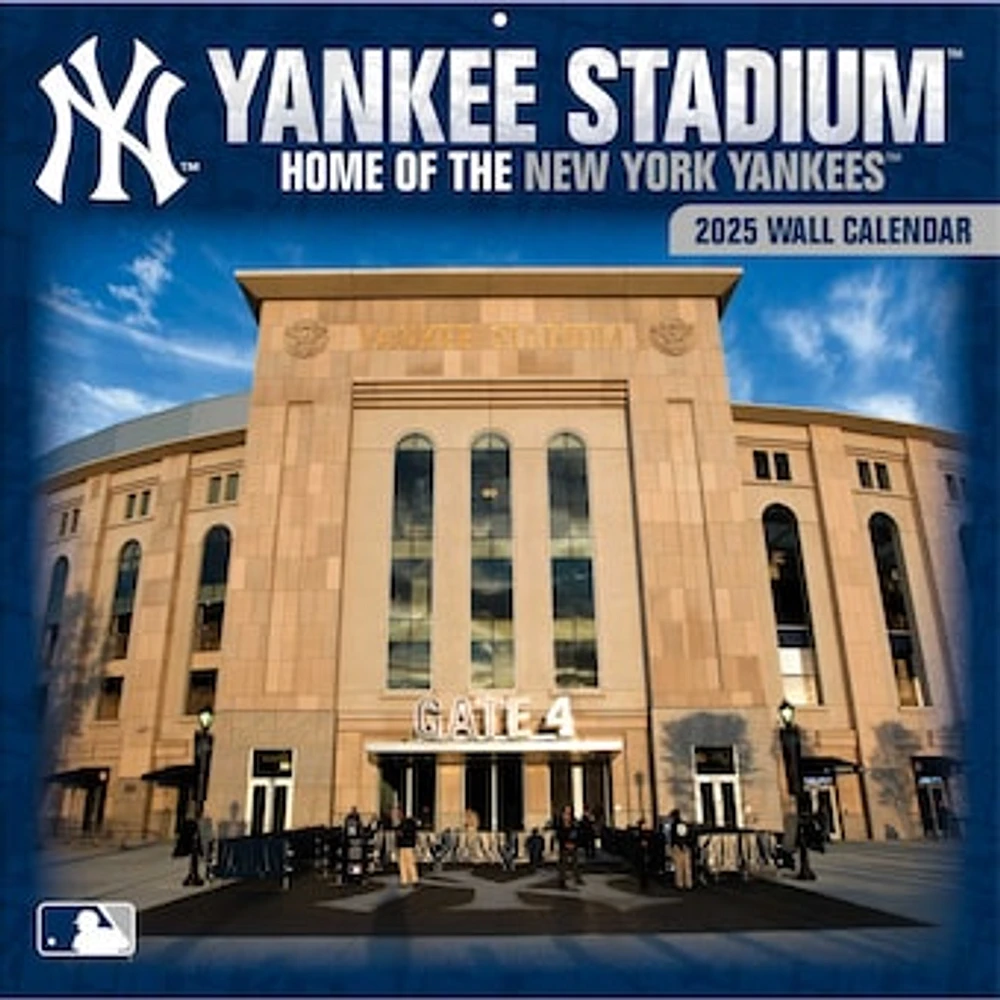 New York Yankees 2025 12" x 12" Stadium Wall Calendar