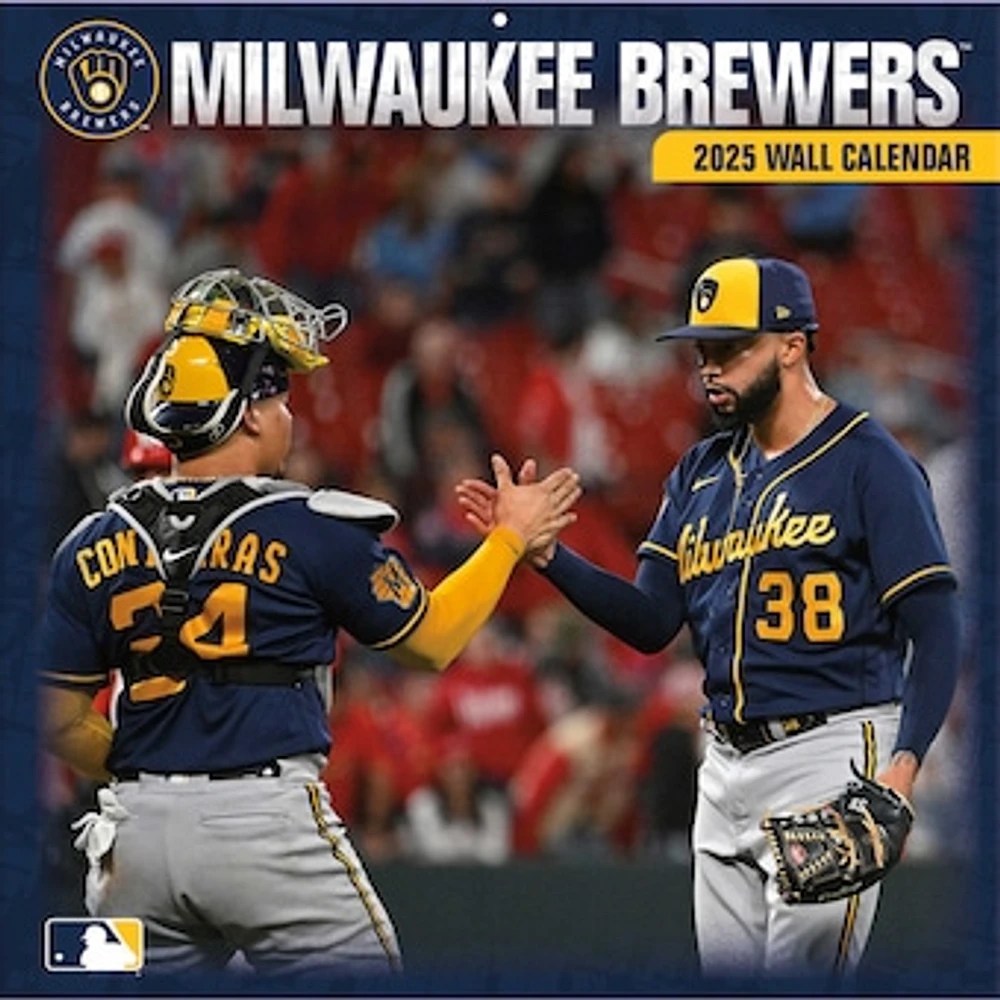 Milwaukee Brewers 2024-2025 12” x 12” Team Wall Calendar