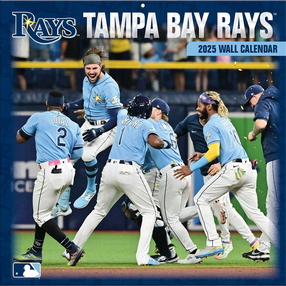 Tampa Bay Rays 2024-2025 12” x 12” Team Wall Calendar