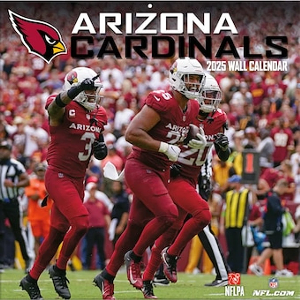 Arizona Cardinals 2024-2025 12” x 12” Team Wall Calendar