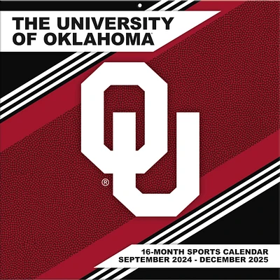 Oklahoma Sooners 2024-2025 12” x 12” Team Wall Calendar