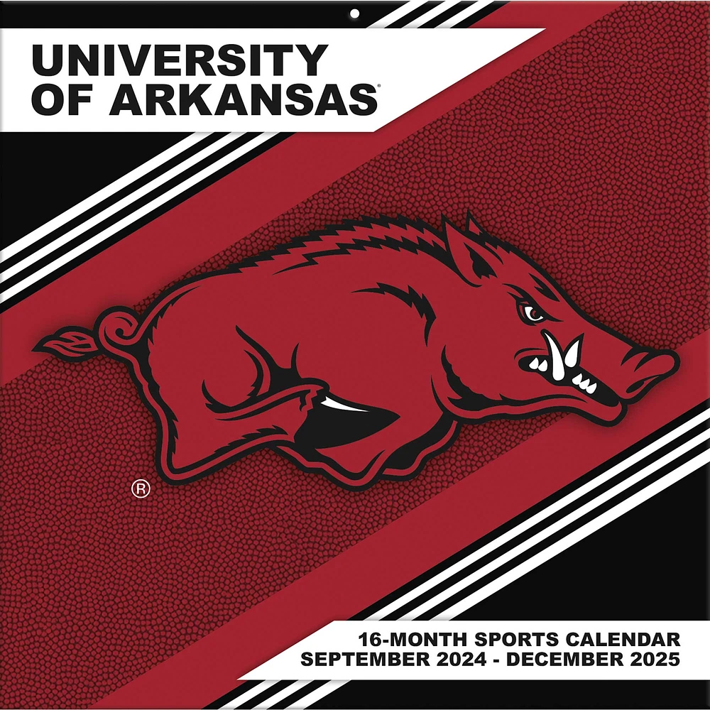 Arkansas Razorbacks 2024-2025 12” x 12” Team Wall Calendar