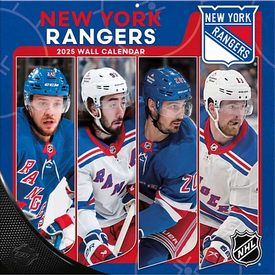 New York Rangers 2024-2025 12” x 12” Team Wall Calendar