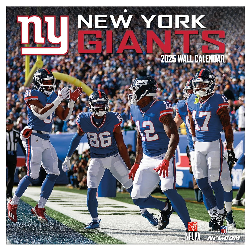 New York Giants 2024-2025 12” x 12” Team Wall Calendar