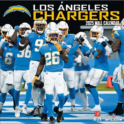 Los Angeles Chargers 2024-2025 12” x 12” Team Wall Calendar