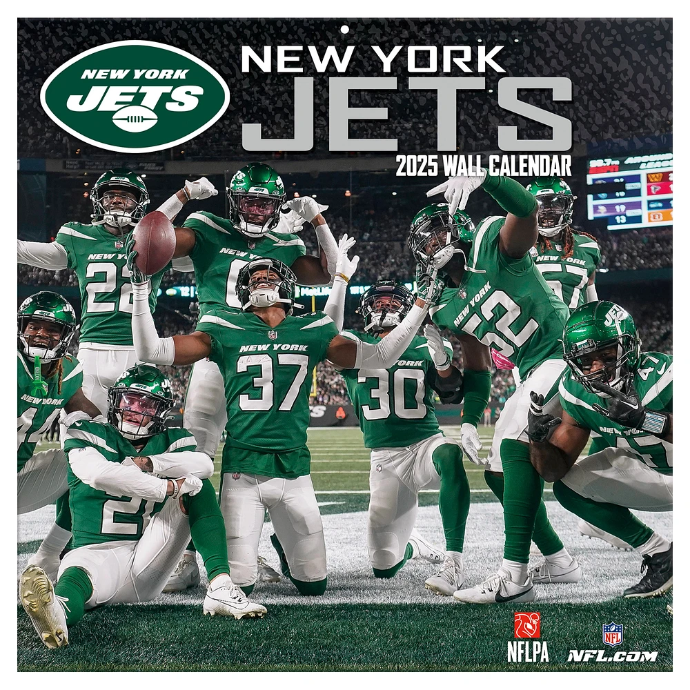 New York Jets 2024-2025 12” x 12” Team Wall Calendar