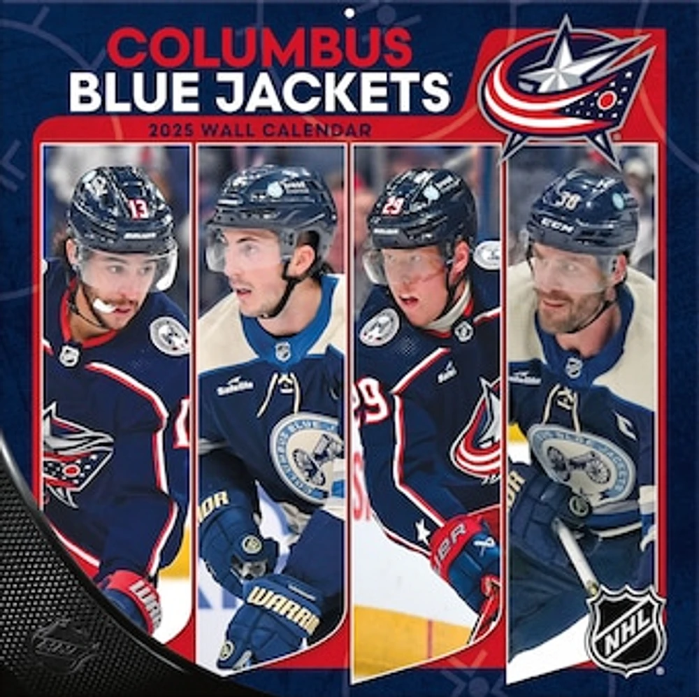 Columbus Blue Jackets 2024-2025 12” x 12” Team Wall Calendar