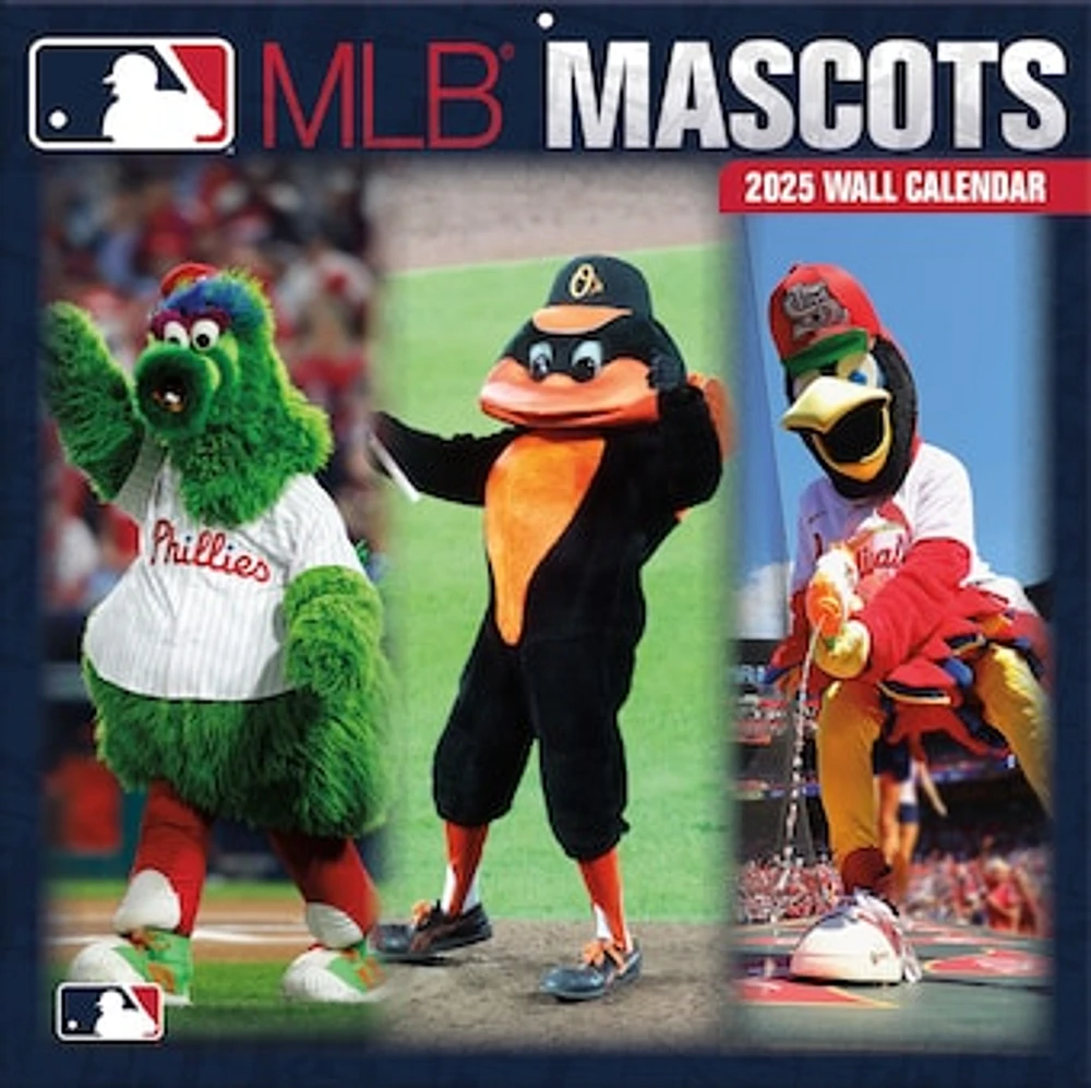 MLB Multi-Team 2025 12" x 12" Mascots Wall Calendar