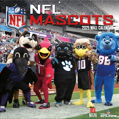 NFL Multi-Team 2025 12" x 12" Mascots Wall Calendar