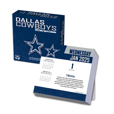 Dallas Cowboys 2025 Boxed Desk Calendar