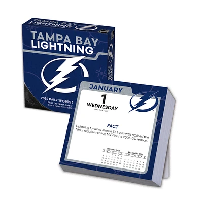 Tampa Bay Lightning 2025 Boxed Desk Calendar