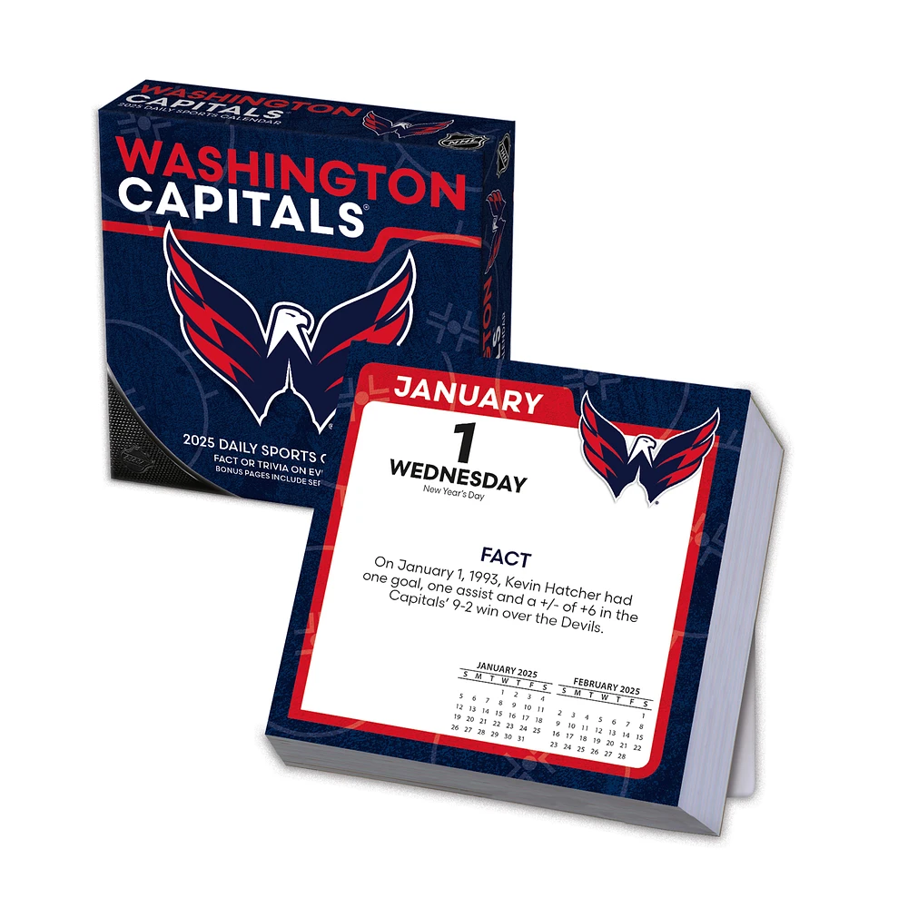 Washington Capitals 2025 Boxed Desk Calendar