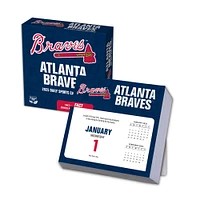 Atlanta Braves 2025 Boxed Desk Calendar