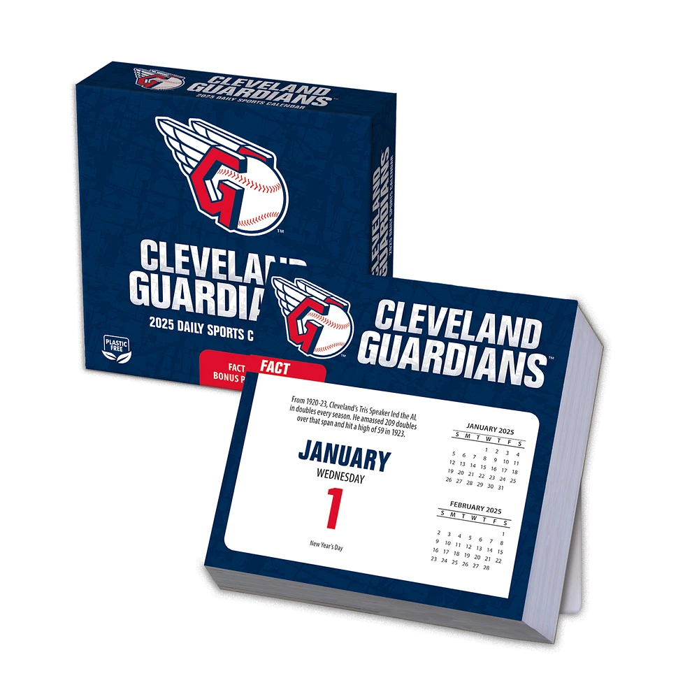 Cleveland Guardians 2025 Boxed Desk Calendar