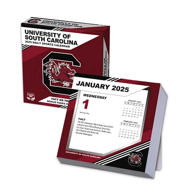 South Carolina Gamecocks 2025 Boxed Desk Calendar