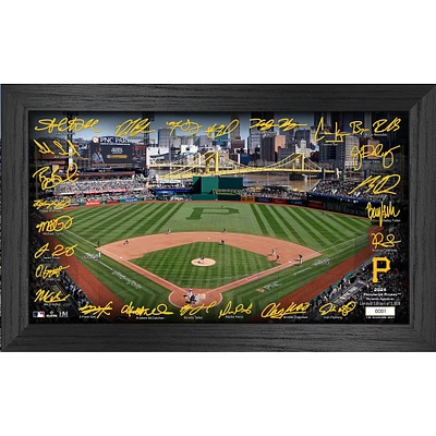Highland Mint Pittsburgh Pirates Framed 12" x 20" 2024 Signature Field Photograph - Facsimile Signatures - Limited Edition of 5,000