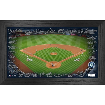 Highland Mint Seattle Mariners Framed 12" x 20" 2024 Signature Field Photograph - Facsimile Signatures - Limited Edition of 5,000