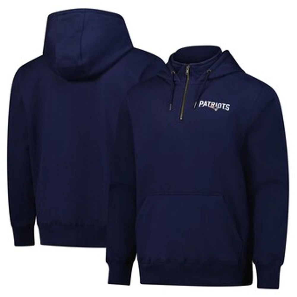 Unisex Dunbrooke  Navy New England Patriots Defender Quarter-Zip Hoodie