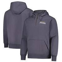 Unisex Dunbrooke  Graphite Jacksonville Jaguars Defender Quarter-Zip Hoodie