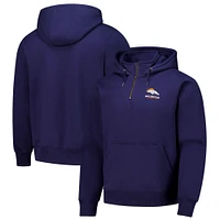 Unisex Dunbrooke  Navy Denver Broncos Defender Quarter-Zip Hoodie