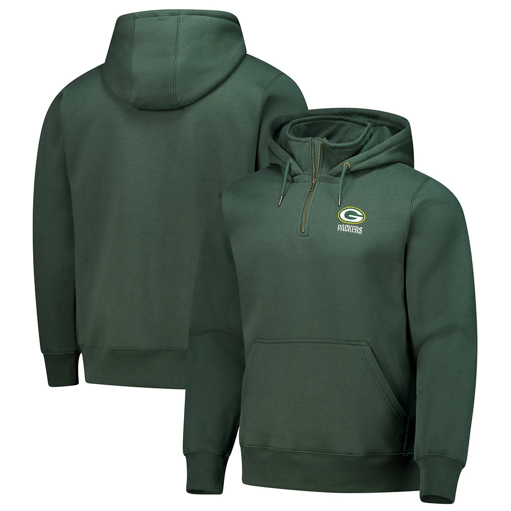 Unisex Dunbrooke  Green Bay Packers Defender Quarter-Zip Hoodie