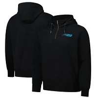 Unisex Dunbrooke  Black Carolina Panthers Defender Quarter-Zip Hoodie