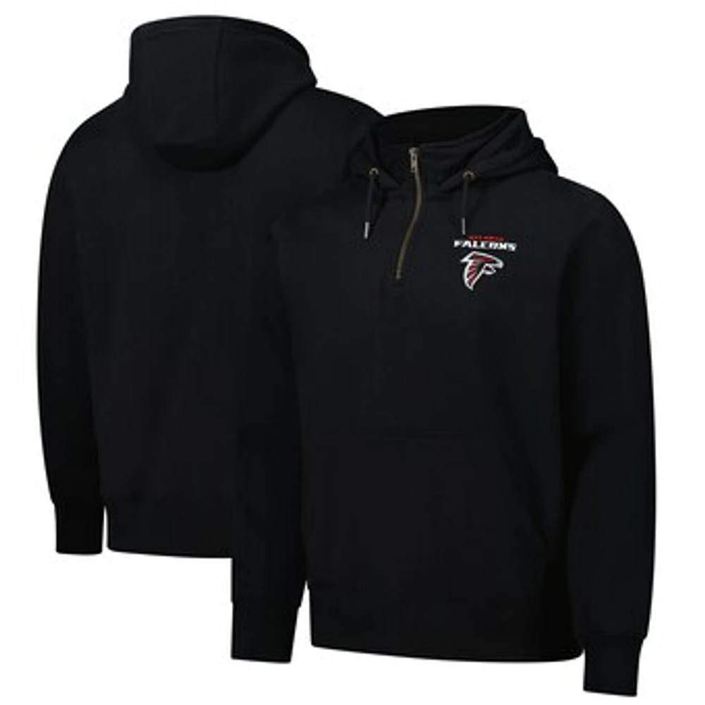 Unisex Dunbrooke  Black Atlanta Falcons Defender Quarter-Zip Hoodie