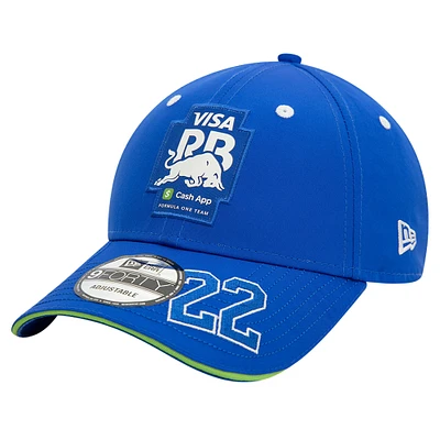 Men's New Era #22 Royal RB Visa Cash App Driver 9FORTY Adjustable Hat