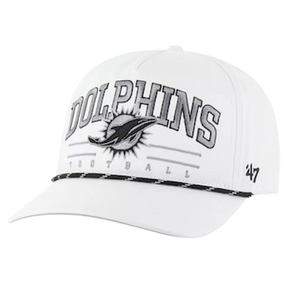 Men's '47 White Miami Dolphins Roscoe Speckle Adjustable Hat