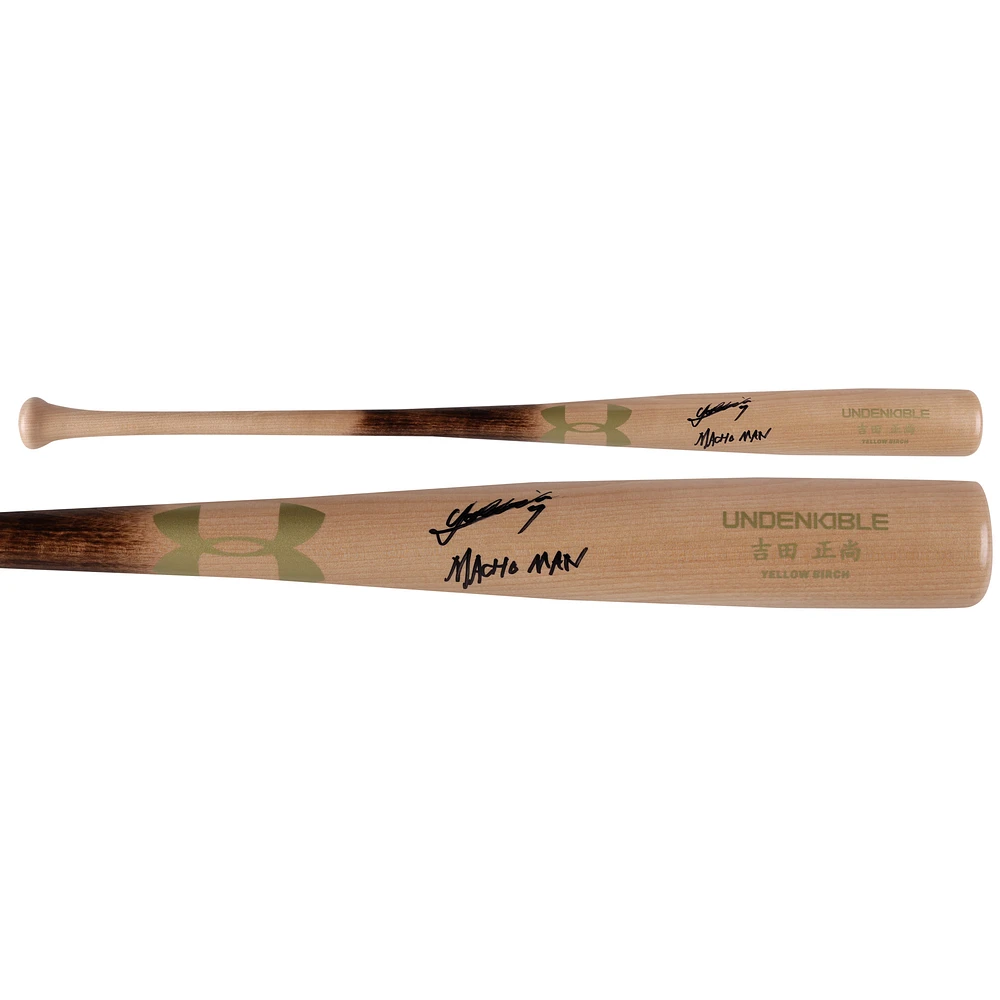 Masataka Yoshida Boston Red Sox Autographed Under Armour Game Model Bat with "Macho Man" Inscription