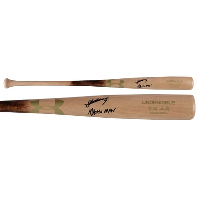 Masataka Yoshida Boston Red Sox Autographed Under Armour Game Model Bat with "Macho Man" Inscription