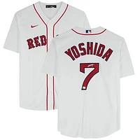 Masataka Yoshida Boston Red Sox Autographed White Nike Replica Jersey