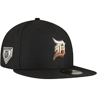 Men's New Era Black Detroit Tigers Dune Gradient Side Patch 59FIFTY Fitted Hat